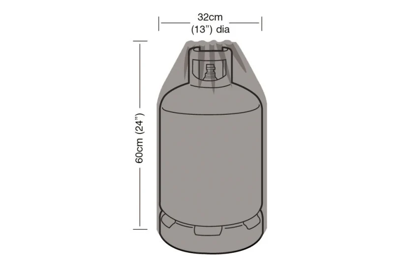 15kg Gas Bottle Cover Black