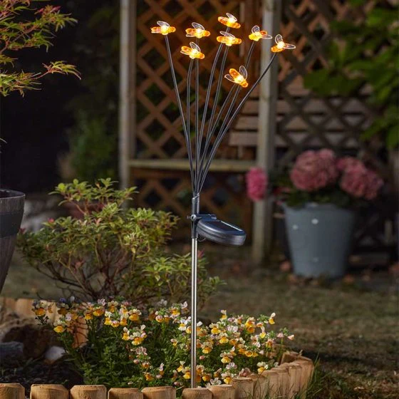 8-Stem Solar Bee Lights