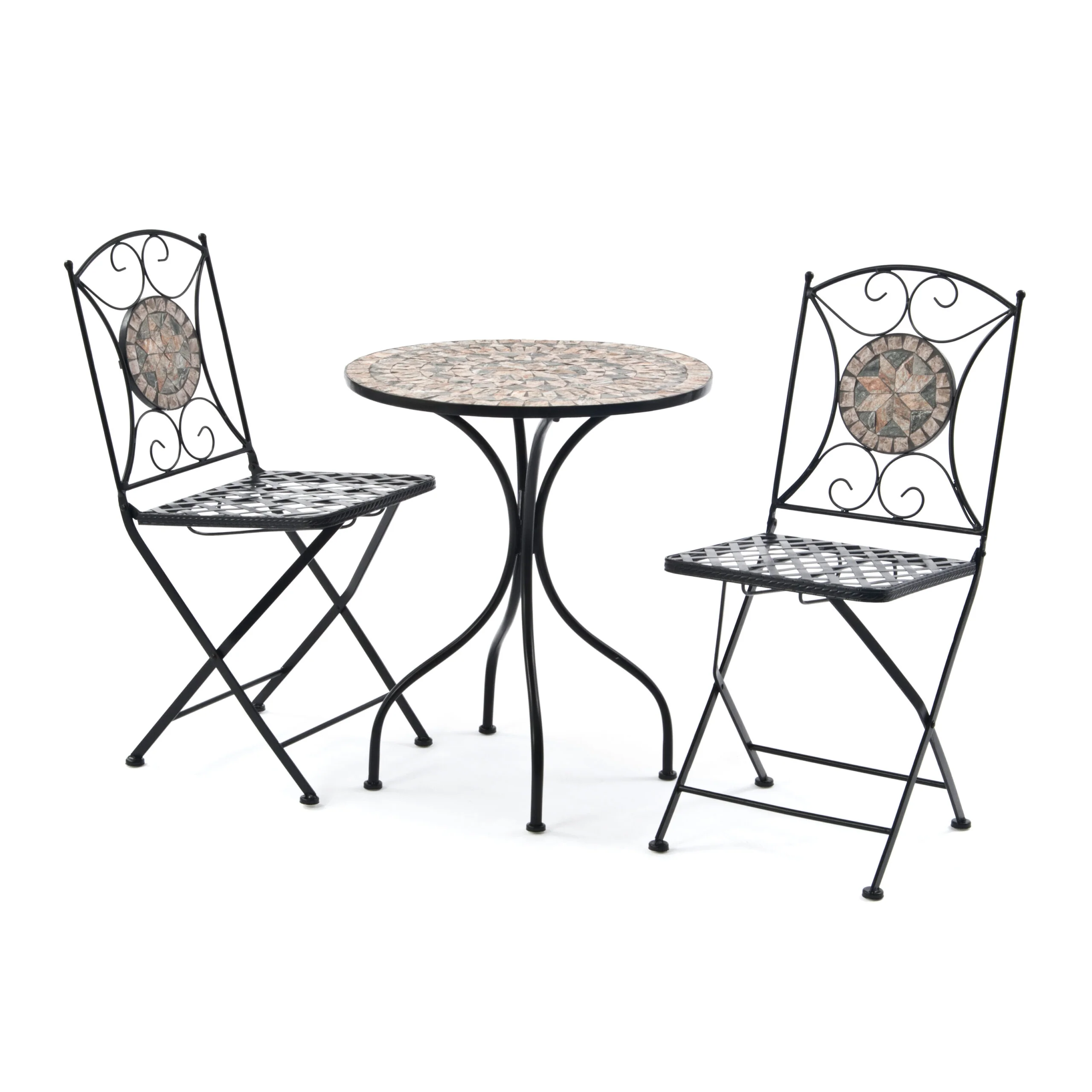 Algiers 60cm Mosaic Bistro Set - Image 2