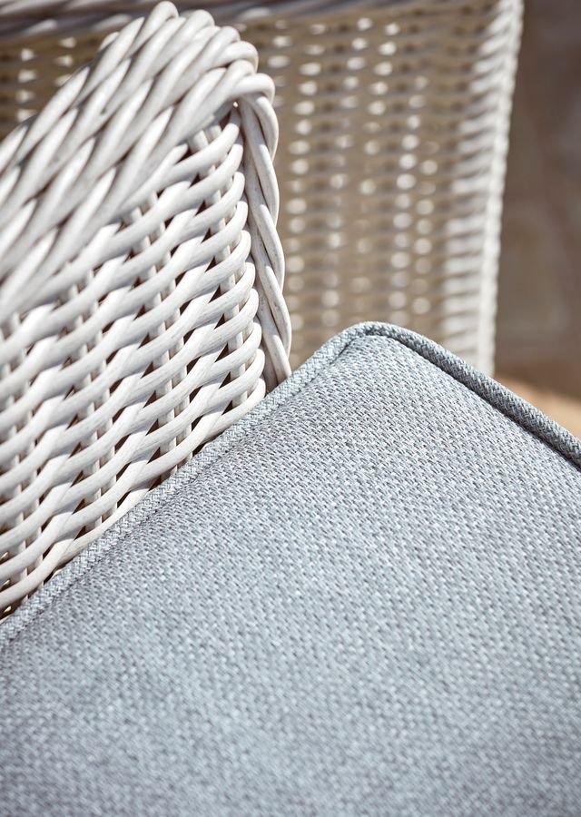 Antigua Modular Rattan Rectangular Corner Set - Pebble and Ash Grey - Image 3