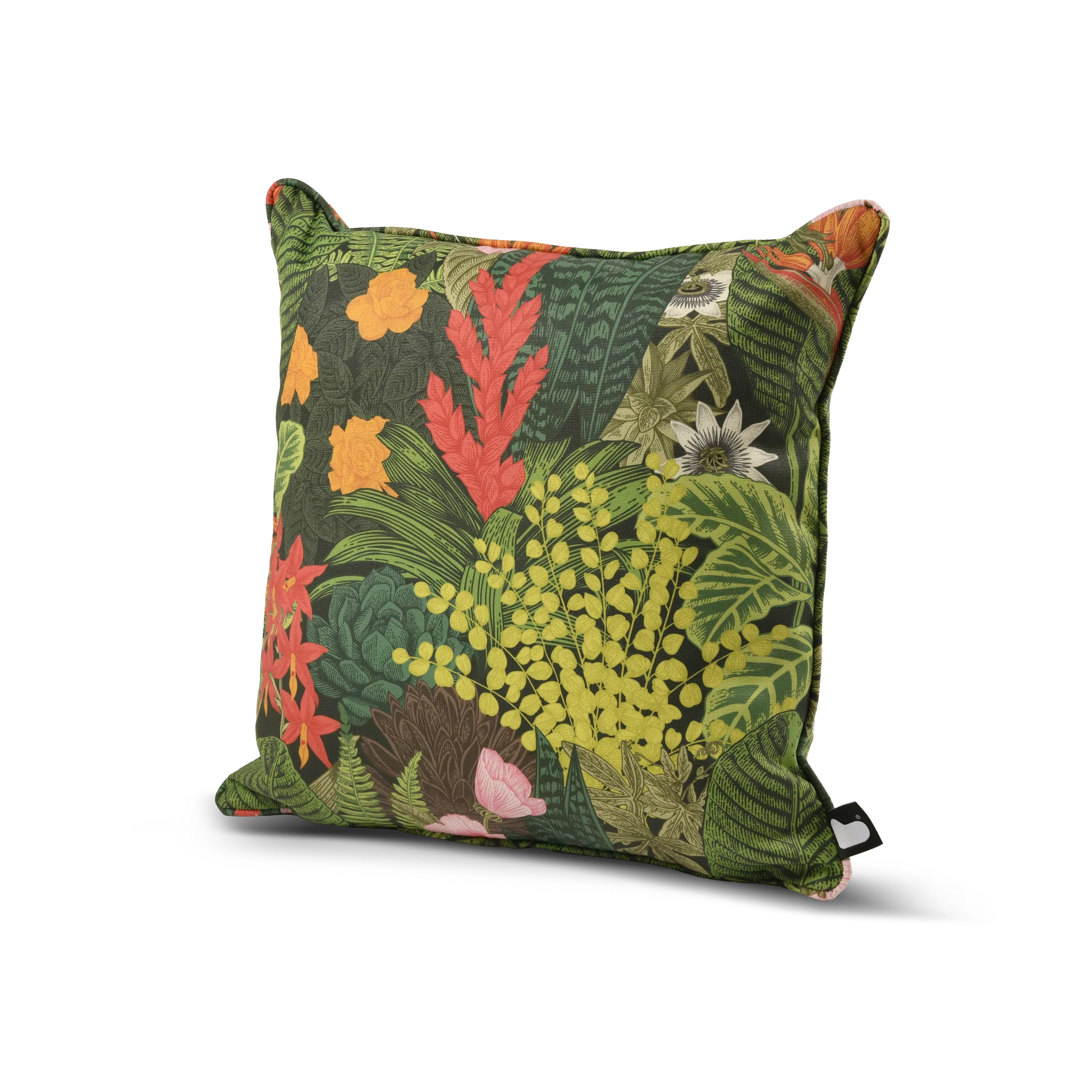 B Cushion Graphic Leaves