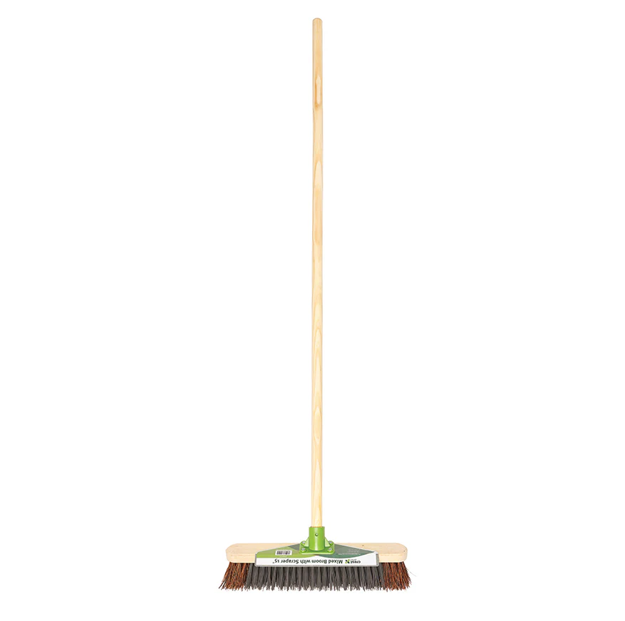Gardman Mixed Broom with Scraper