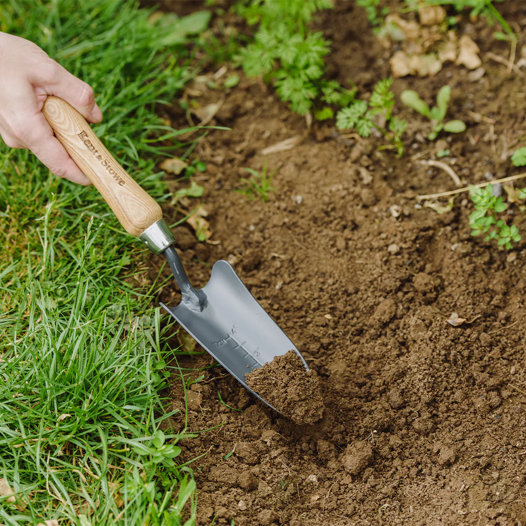 Kent & Stowe Carbon Steel Hand Transplanting Trowel - Image 3