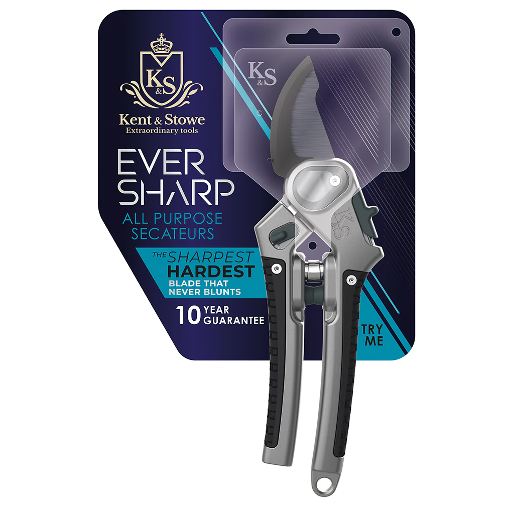 Kent & Stowe Eversharp Hardwood Anvil Secateurs - Image 2