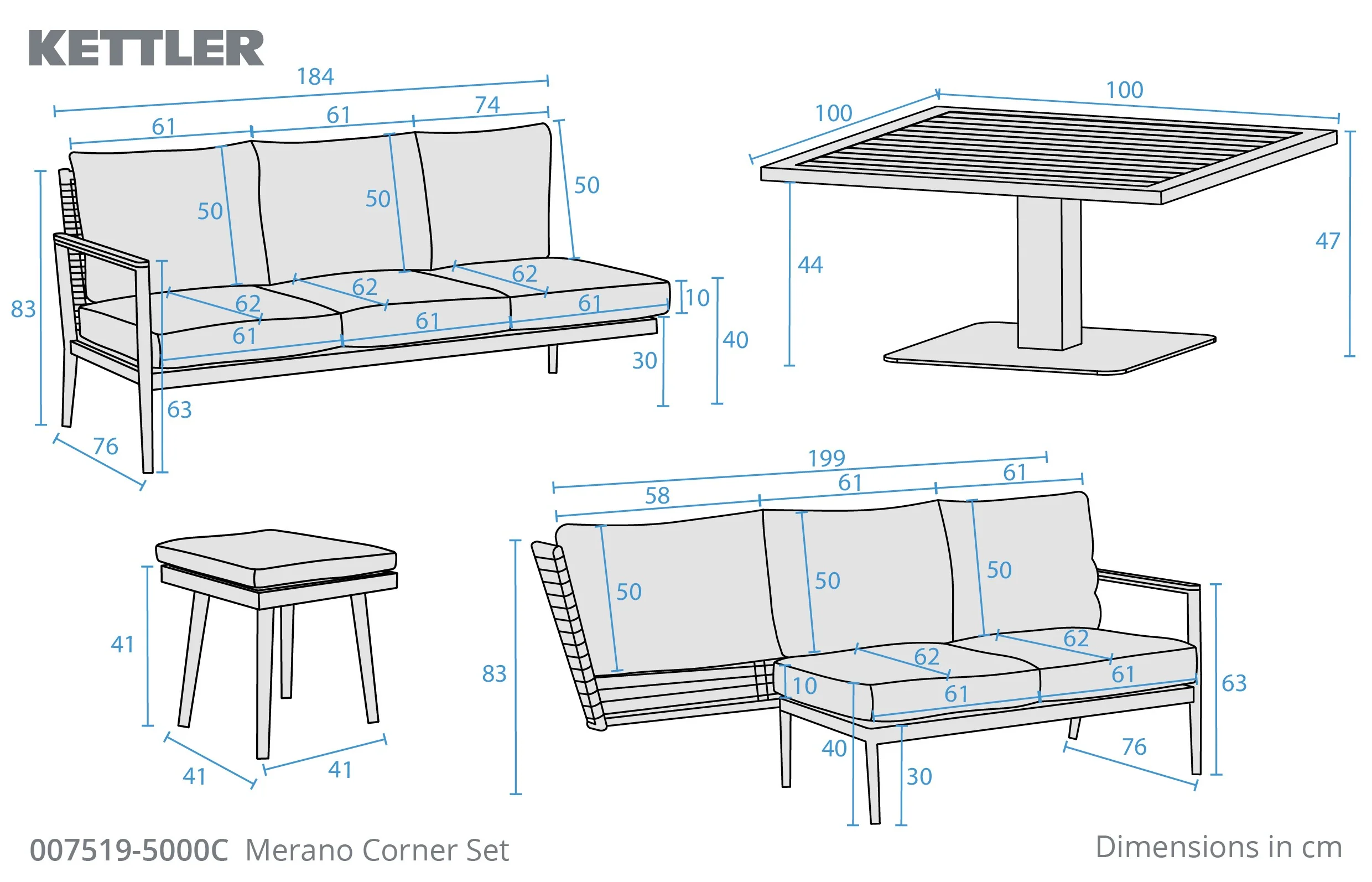 Kettler Merano Corner Set - Image 3