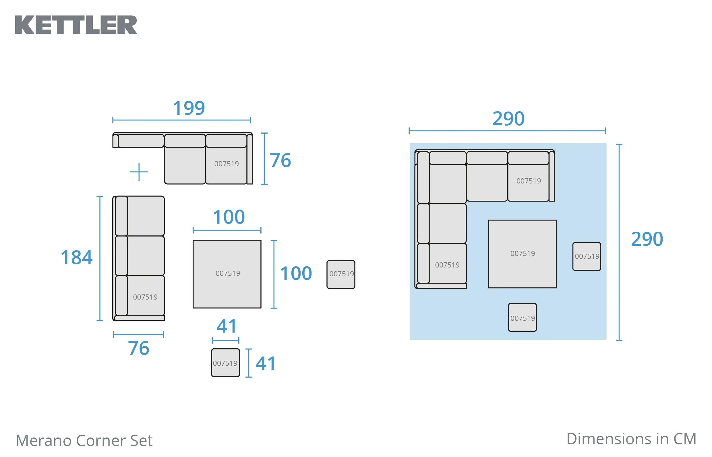 Kettler Merano Corner Set - Image 4