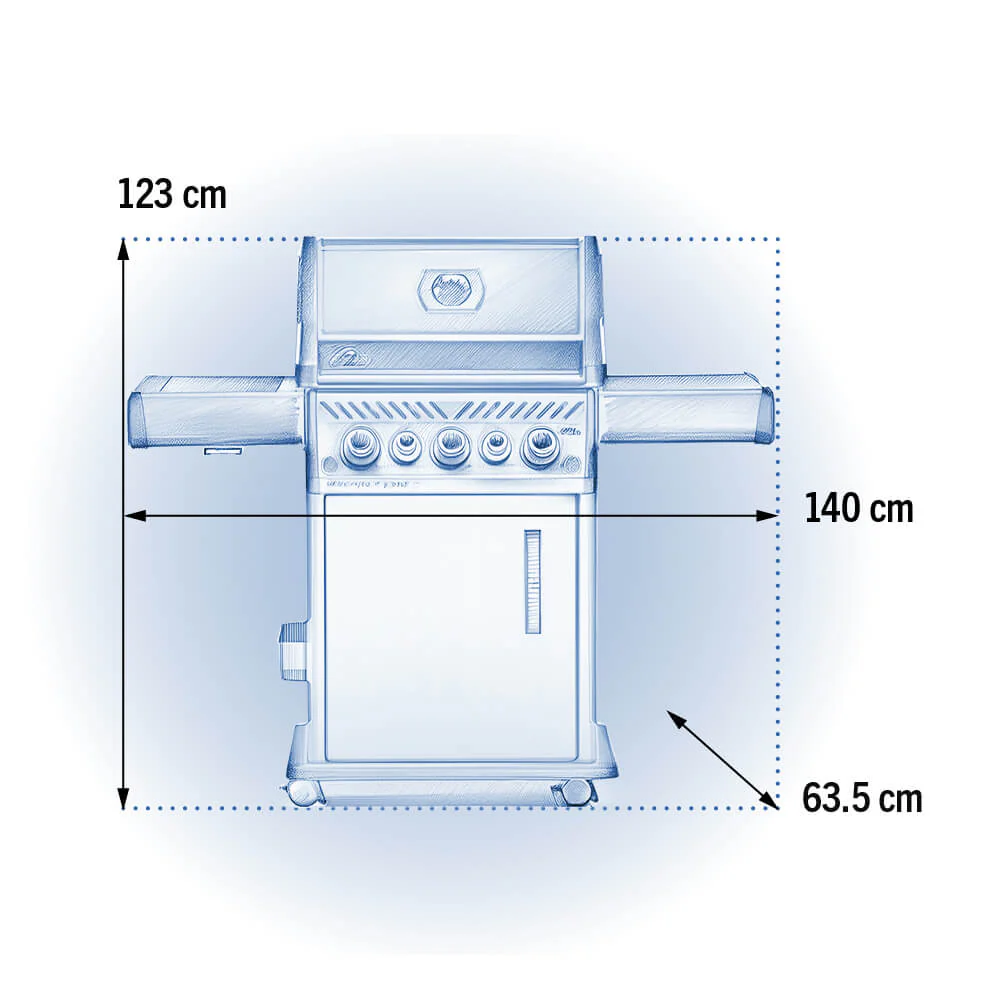 Napoleon Rogue SE 425 LPG stainless larger IR side burner - Image 2
