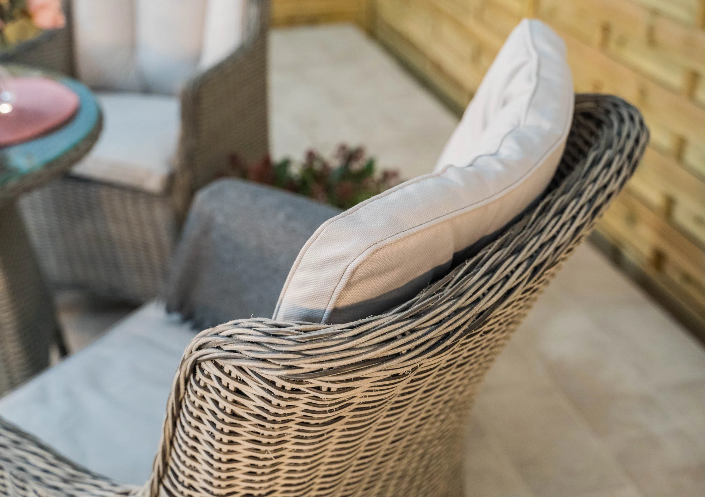 Olivia Rattan Bistro Set - Image 5