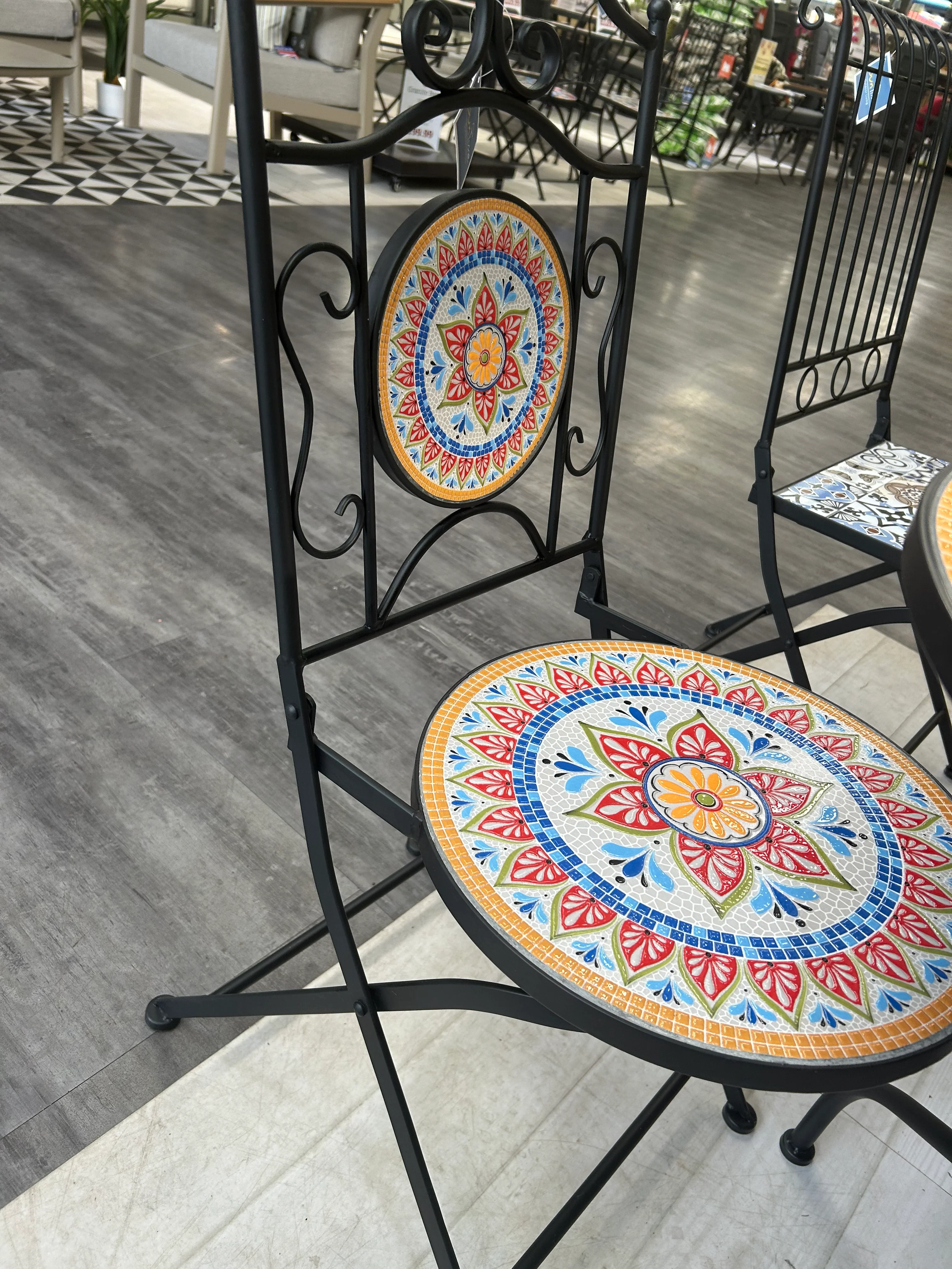 Valencia 60cm Mosaic Bistro Set - Image 3