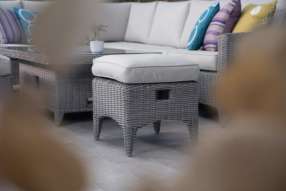 Valencia L Shape Rattan Corner Dining Set - Image 4